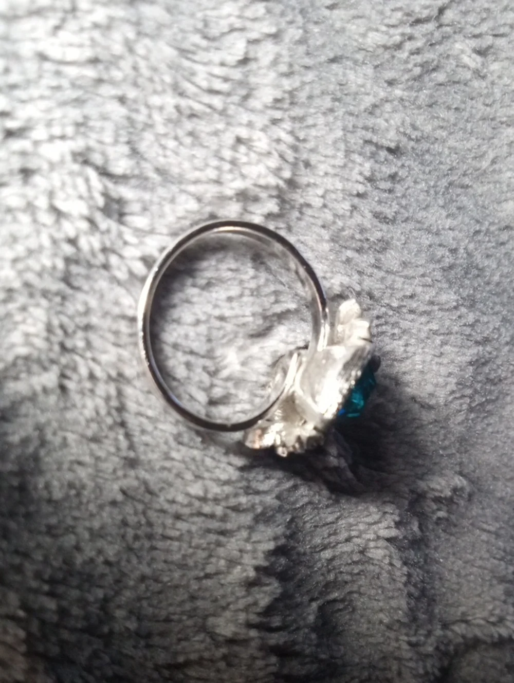 Vintage Sarah Coventry Adjustable Ring "Love Story Double Hearts" - Picture 6 of 8